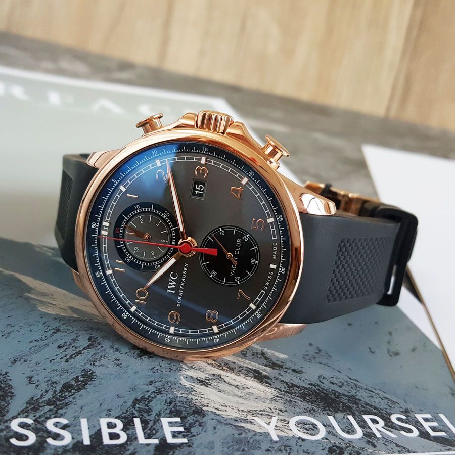 Vintage luxury watch on a leather strap
